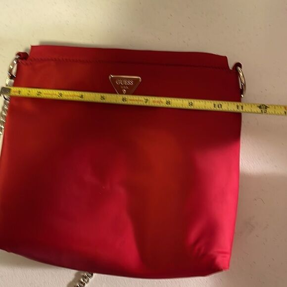 NWOT RED Guess Nylon Crossbody Red Bag - Picture 9 of 11